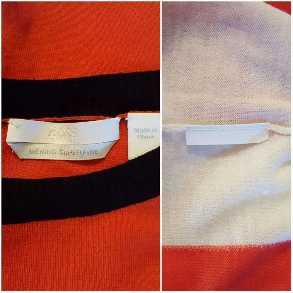 Boss Ferda Colorblock Sweater Sz L - Picture 7 of 8